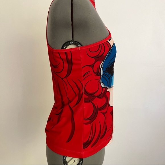 SOLD PUSHBUTTON Red Goggle Girl Tank Top, Large - Picture 4 of 9